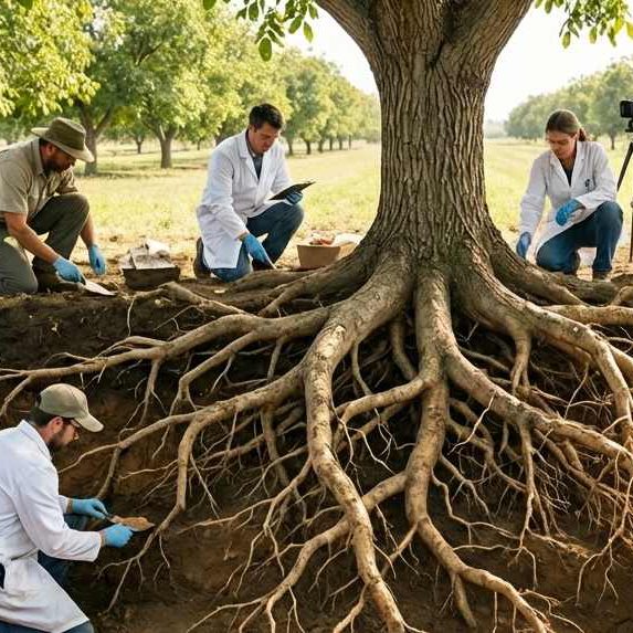 بررسی سیستم ریشه‌ای گردو و تأثیر آن بر انتخاب خاک